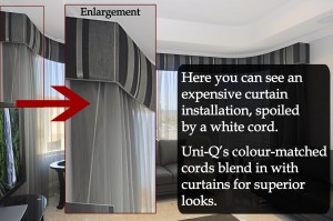Corded Curtains - Cord Colour Example